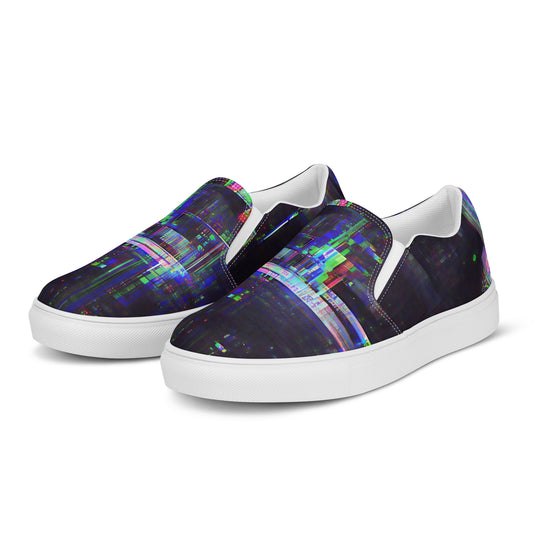 Glitchwear Women's Slip-On Canvas Shoes 24, view 4