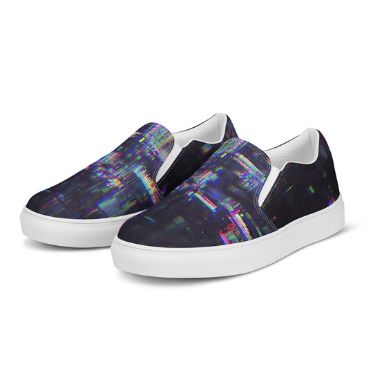 Glitchwear Women's Slip-On Canvas Shoes 32, view 4