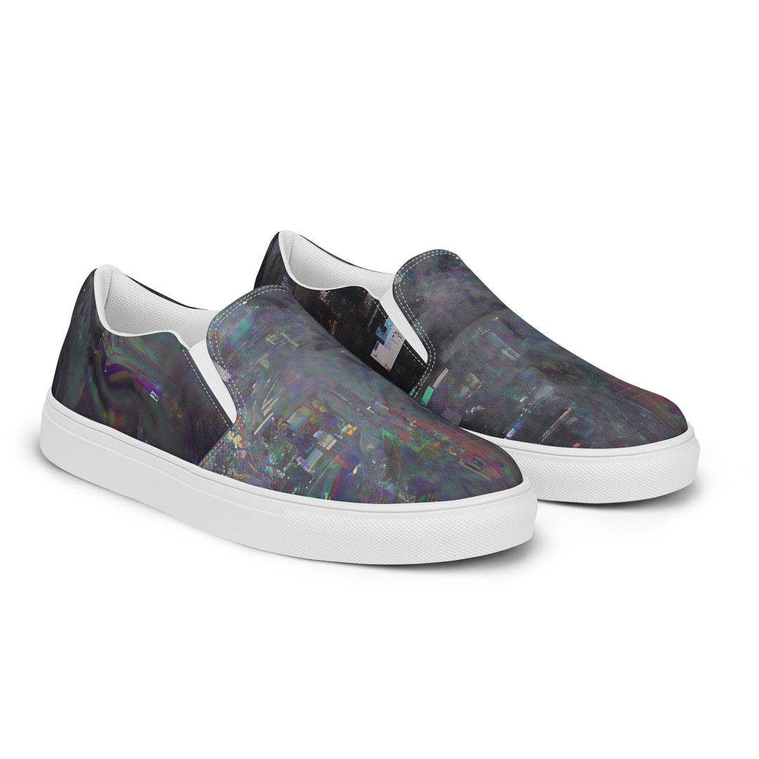 Glitchwear Women's Slip-On Canvas Shoes 19, view 6