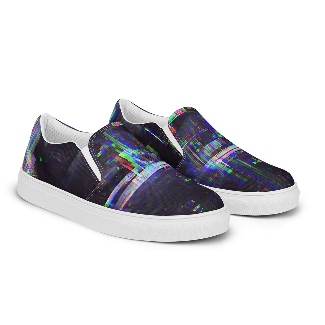 Glitchwear Women's Slip-On Canvas Shoes 24, view 6