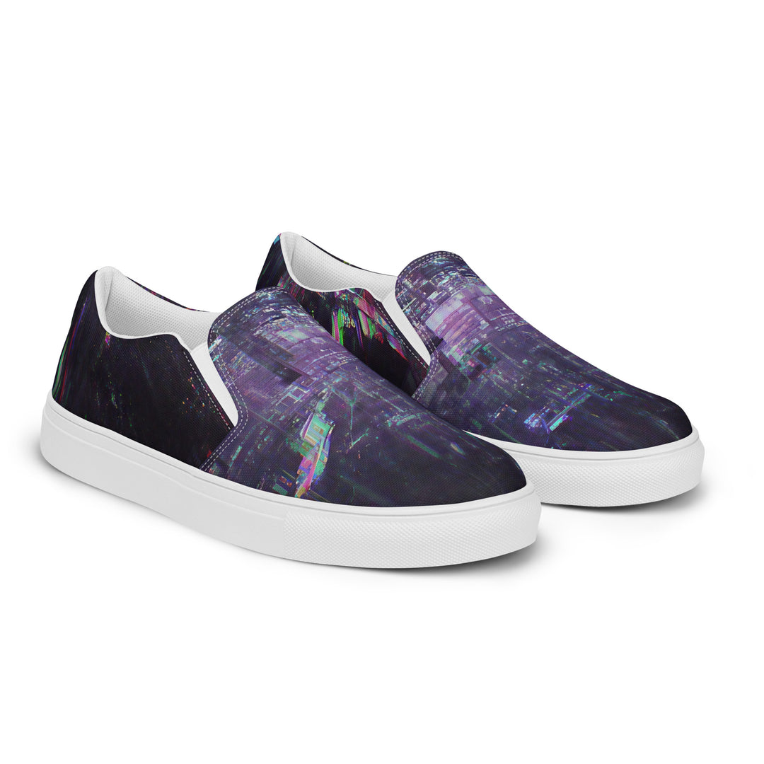 Glitchwear Women's Slip-On Canvas Shoes 26, view 6