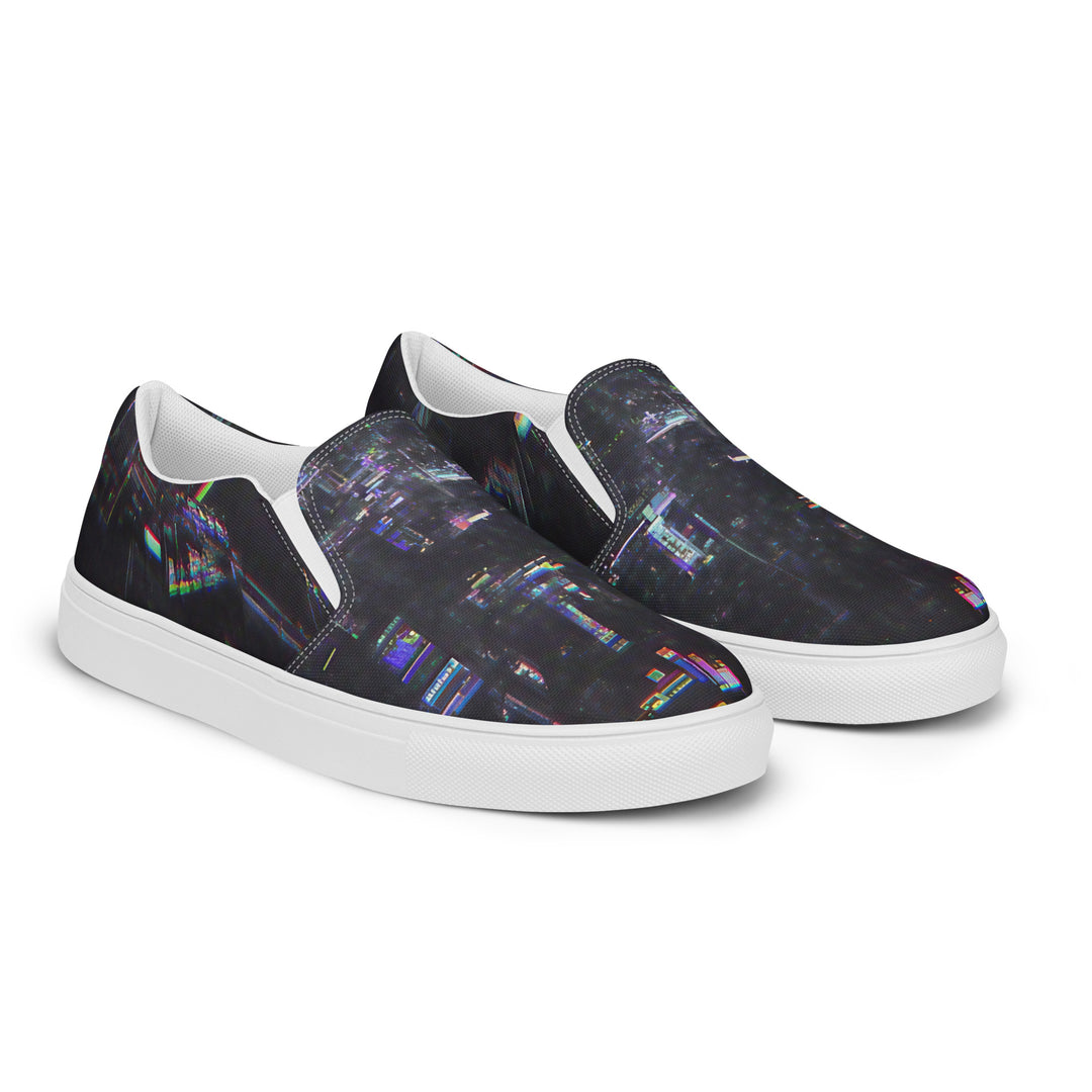 Glitchwear Women's Slip-On Canvas Shoes 28, view 6