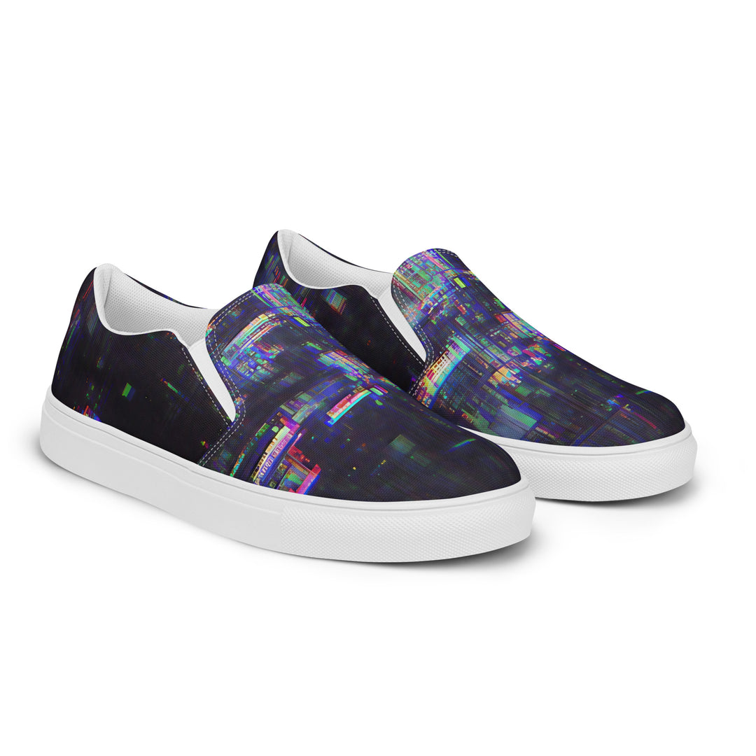 Glitchwear Women's Slip-On Canvas Shoes 32, view 6